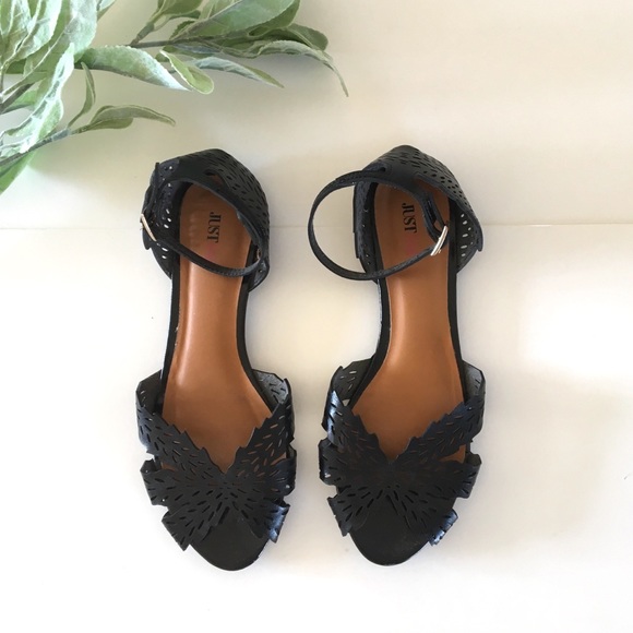 ankle strap flats closed toe